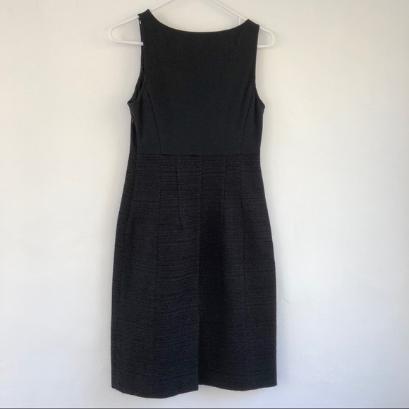 Theory Black Tweed Cotton Sheath Dress - Picture 3 of 5